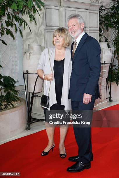 Hildegard Breitner and Paul Breitner attend the Felix Burda Award 2014 at Hotel Adlon on April 06, 2014 in Berlin, Germany.