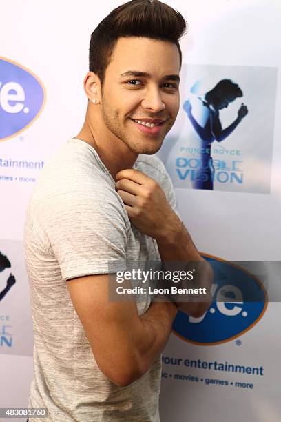 Prince Royce attends a signing for his album "Double Vision" at FYE on August 5, 2015 in Fullerton, California.