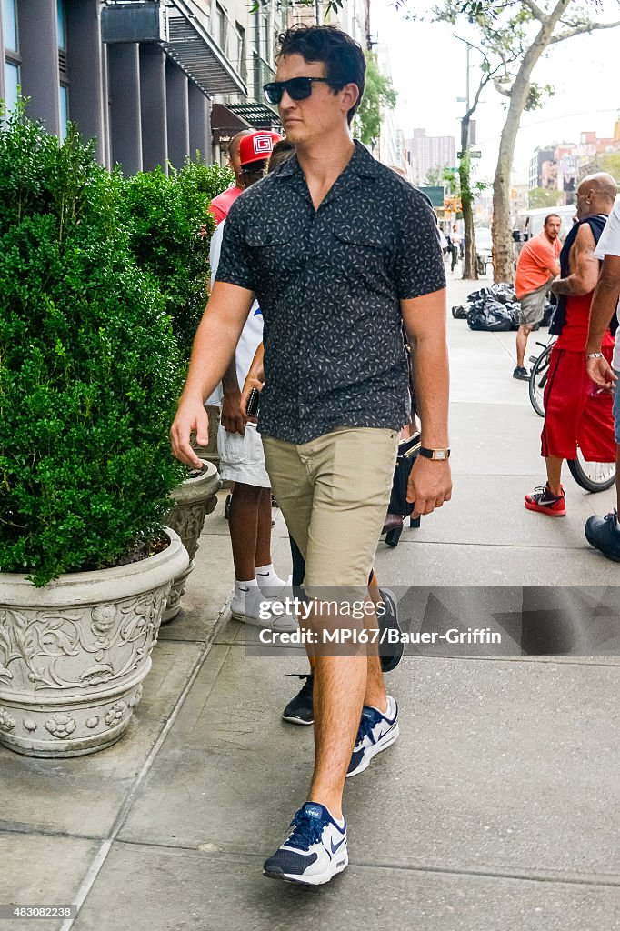 Celebrity Sightings In New York - August 05, 2015