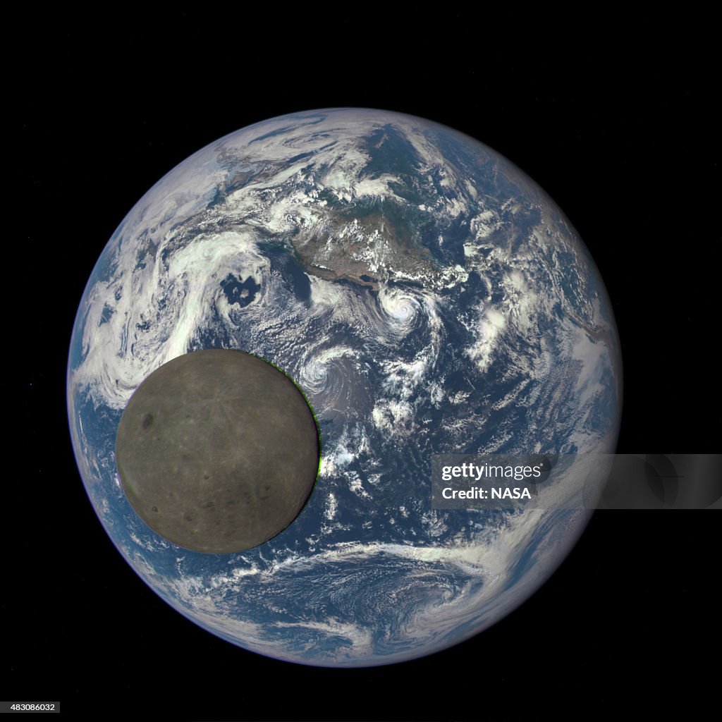 Far Side Of the Moon PIctured Orbiting Earth