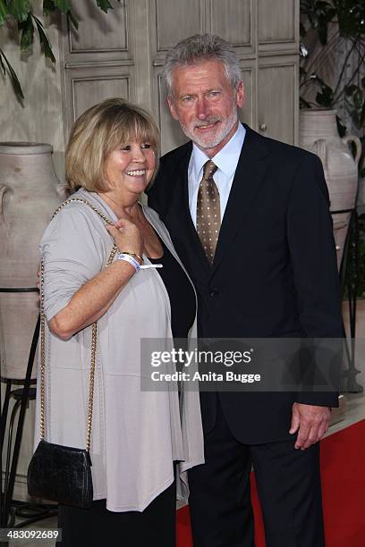 Paul Breitner and his wife Hildegard attend the Felix Burda Award 2014 at Hotel Adlon on April 6, 2014 in Berlin, Germany.