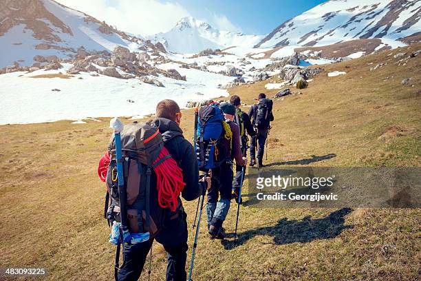 mountaineering - crampon stockfoto's en -beelden