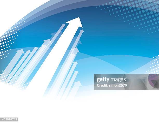 technology abstract - arrows moving forward stock illustrations