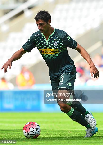 Lars Stindl of Borussia Moenchengladbach in action during the Pre Season Friendly between Newcastle United and Borussia Moenchengladbach at St James'...