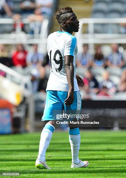 Missadio Haidara of Newcastle in action during the Pre Season Friendly between Newcastle United and Borussia Moenchengladbach at St James' Park on...