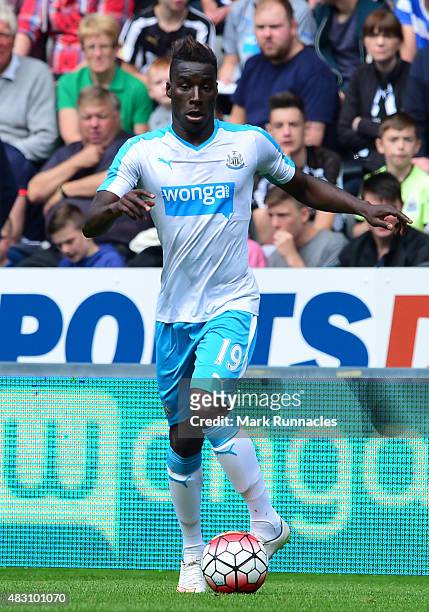 Missadio Haidara of Newcastle in action during the Pre Season Friendly between Newcastle United and Borussia Moenchengladbach at St James' Park on...
