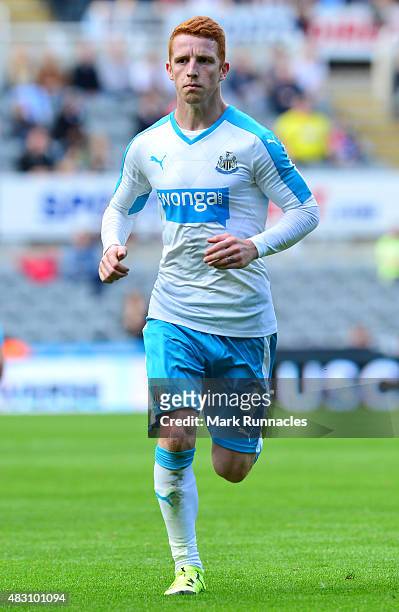 Jack Colback of Newcastle in action during the Pre Season Friendly between Newcastle United and Borussia Moenchengladbach at St James' Park on August...