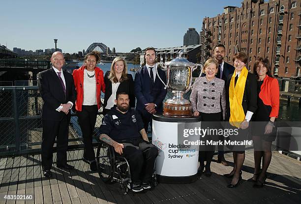 Chief Executive Officer of Salmat Craig Dower, National Indigenous Women's Sevens player Tallisha Harden, Microsoft Australia Managing Director Pip...