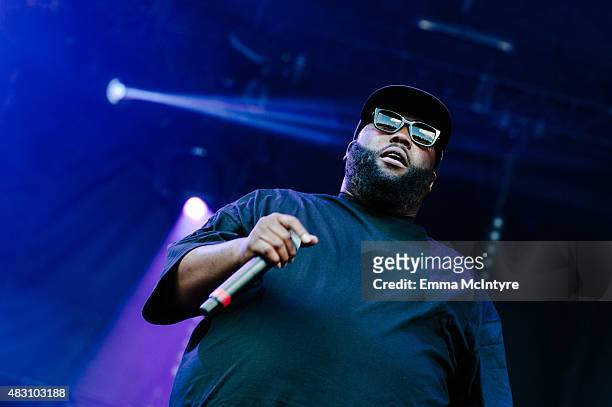 Killer Mike of Run the Jewels performs on Day One of the Osheaga Music and Arts Festival on July 31, 2015 in Montreal, Canada.