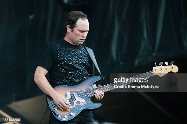Evan Cranley of Stars performs on Day One of the Osheaga Music and Arts Festival on July 31, 2015 in Montreal, Canada.