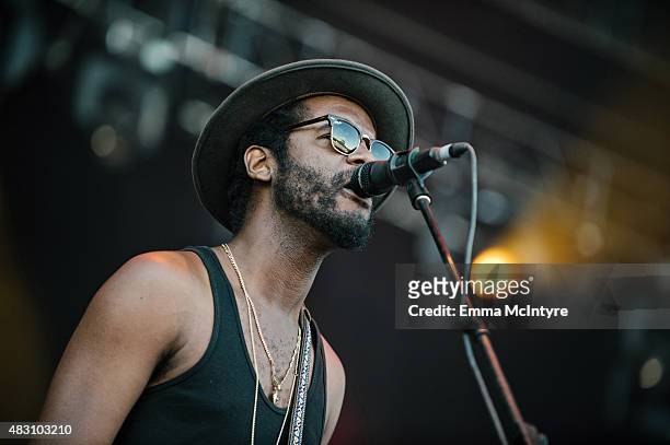 Gary Clark Jr. Performs live on day three of the Osheaga Music and Arts Festival on August 2, 2015 in Montreal, Canada.