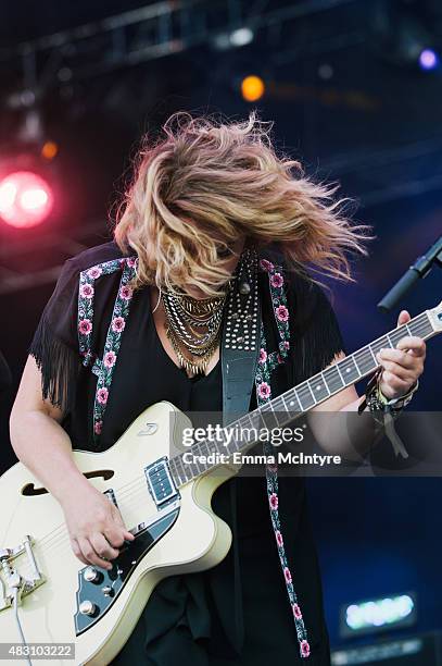 Amy Millan of Stars performs on Day One of the Osheaga Music and Arts Festival on July 31, 2015 in Montreal, Canada.