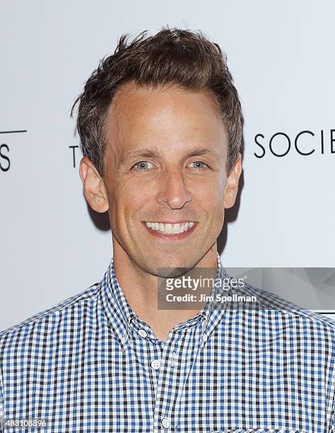 Talk show host Seth Meyers attends the Sony Pictures Classics with The Cinema Society host a screening of "The Diary Of A Teenage Girl" at Landmark's...