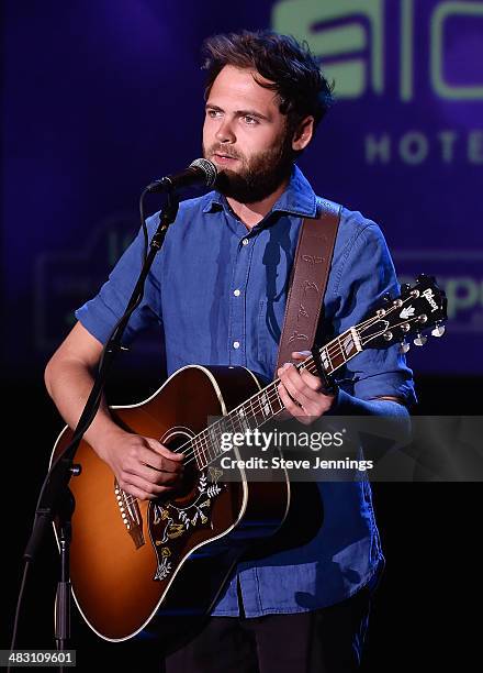 Mike Rosenberg of Passenger performs on Day 3 of "Live In The Vineyard" on April 5, 2014 in Napa, California.