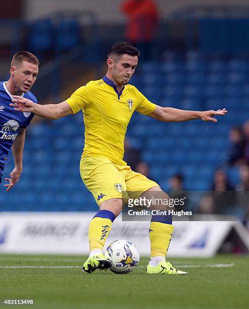Lewis Cook of Leeds United in action during the Pre Season Friendly match between Leeds United and Everton at Elland Road on August 1, 2015 in Leeds,...