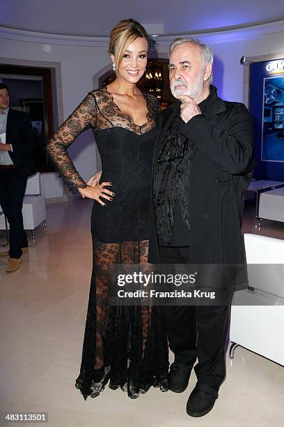 Verona Pooth and Udo Walz attend the Felix Burda Award 2014 at Hotel Adlon on April 06, 2014 in Berlin, Germany.