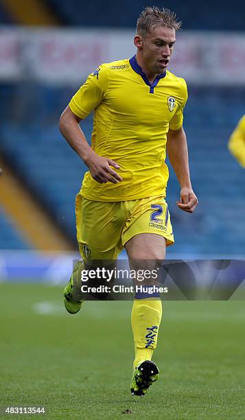 Charlie Taylor of Leeds United in action during the Pre Season Friendly match between Leeds United and Everton at Elland Road on August 1, 2015 in...