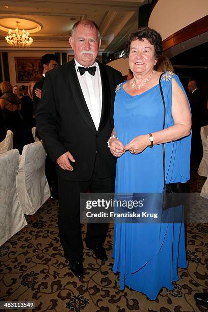 Dagmar Schipanski and Tigran Schipanski attend the Felix Burda Award 2014 at Hotel Adlon on April 06, 2014 in Berlin, Germany.