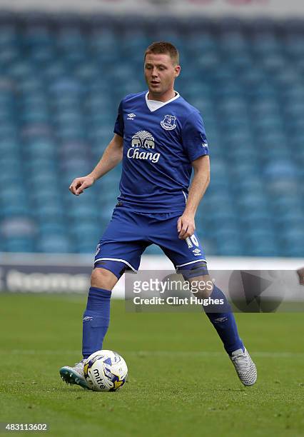 James McCarthy of Everton in action during the Pre Season Friendly match between Leeds United and Everton at Elland Road on August 1, 2015 in Leeds,...