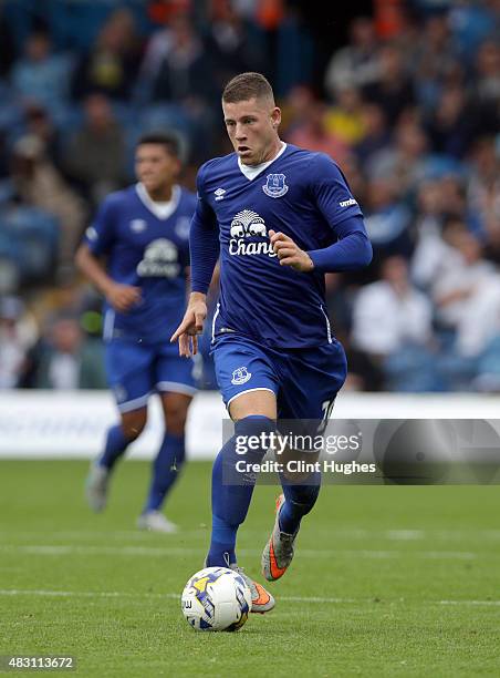 Ross Barkley of Everton in action during the Pre Season Friendly match between Leeds United and Everton at Elland Road on August 1, 2015 in Leeds,...