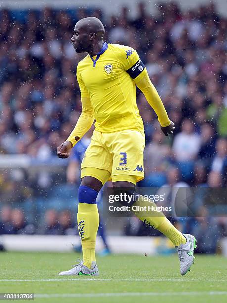 Sol Bamba of Leeds United in action during the Pre Season Friendly match between Leeds United and Everton at Elland Road on August 1, 2015 in Leeds,...