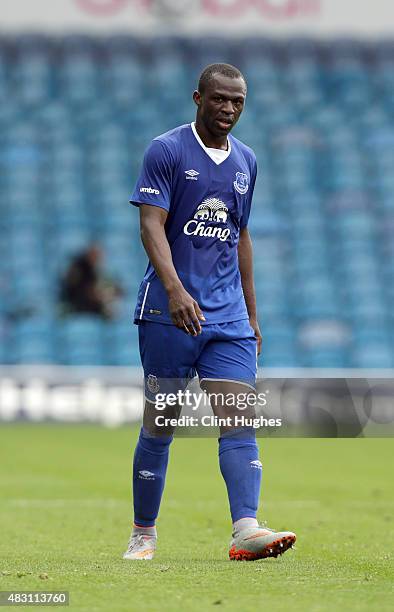 Arouna Kone of Everton in action during the Pre Season Friendly match between Leeds United and Everton at Elland Road on August 1, 2015 in Leeds,...