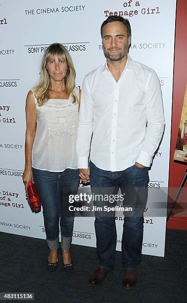 Actors Ilana Levine and Dominic Fumusa attend the Sony Pictures Classics with The Cinema Society host a screening of "The Diary Of A Teenage Girl" at...