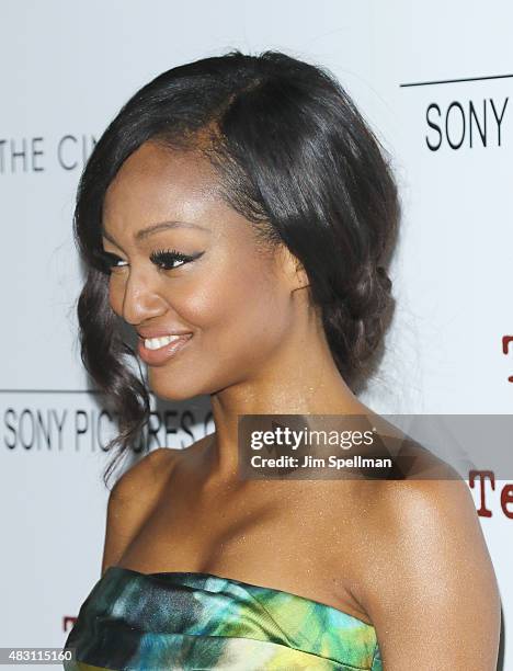 Actress Nichole Galicia attends the Sony Pictures Classics with The Cinema Society host a screening of "The Diary Of A Teenage Girl" at Landmark's...