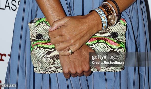 Kelly Bensimon, bag detail, attends the Sony Pictures Classics with The Cinema Society host a screening of "The Diary Of A Teenage Girl" at...