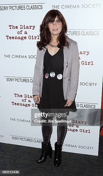 Novelist Phoebe Gloeckner attends the Sony Pictures Classics with The Cinema Society host a screening of "The Diary Of A Teenage Girl" at Landmark's...