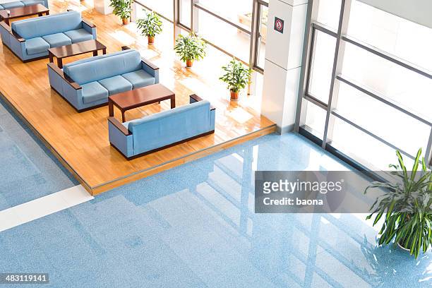 office reception - airport business lounge stock pictures, royalty-free photos & images