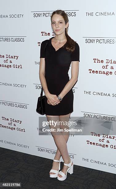 Eleanor Lambert attends the Sony Pictures Classics with The Cinema Society host a screening of "The Diary Of A Teenage Girl" at Landmark's Sunshine...