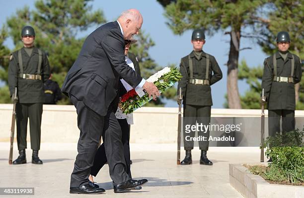 Governor-General of Australia Peter Cosgrove attends an alternative commemoration ceremony to mark the 100th Anniversary of the Canakkale Land...