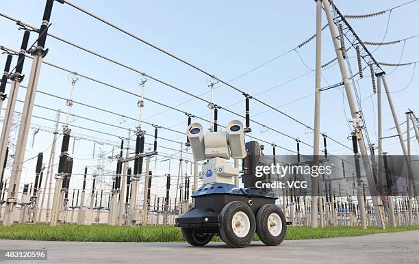 Transformer Robot Telecom Intelligent Patrol Robot Inspects Transformer Substation In Chuzhou ...