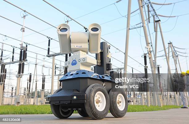 Transformer Robot Telecom 11 Intelligent Patrol Robot Inspects Transformer Substation In Chuzhou ...