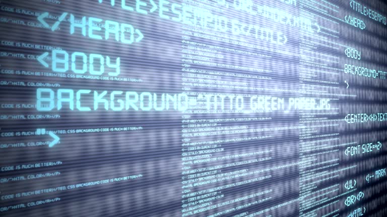 Hd Html Code Background HTML Code background 동영상 (483121787) - 게티이미지뱅크