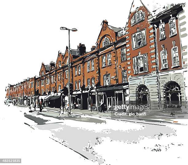 london' street - london street stock illustrations