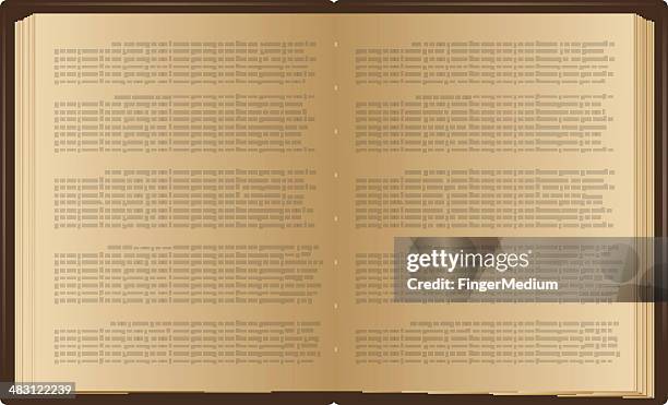 Open Book Visual Open Book Texture High Res Illustrations - Getty Images