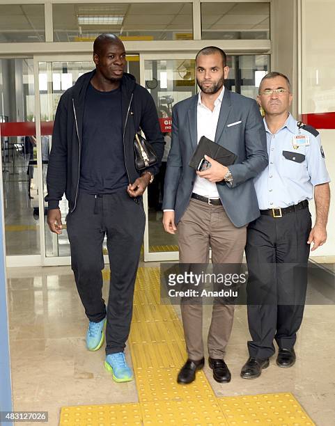 Christopher Samba who reached agreement in principle with Trabzonspor is seen during his arrival in Trabzon, Turkey on August 06, 2015.