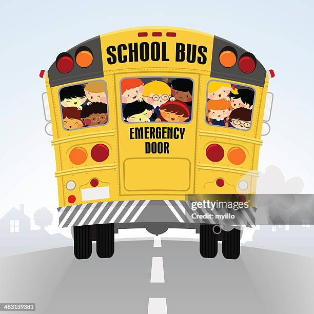 411 Cartoon School Bus High Res Illustrations - Getty Images