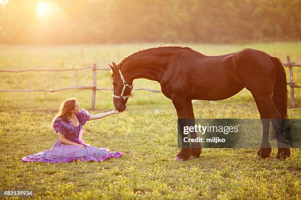 mulher com o cavalo - 60161 imagens e fotografias de stock