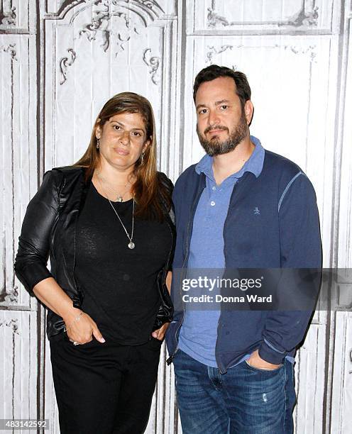 Shari Springer Berman and Robert Pulcini appear to promote "Ten Thousand Saints" during the BUILD Series at the AOL Studios In New York on August 5,...