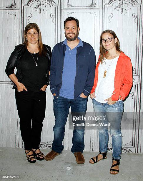 Shari Springer Berman, Robert Pulcini and Eleanor Henderson appear to promote "Ten Thousand Saints" during the BUILD Series at the AOL Studios In New...