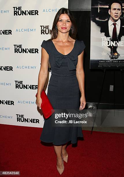 Danielle Vasinova attends the screening of 'The Runner' held at TCL Chinese 6 theatres on August 5, 2015 in Hollywood, California.