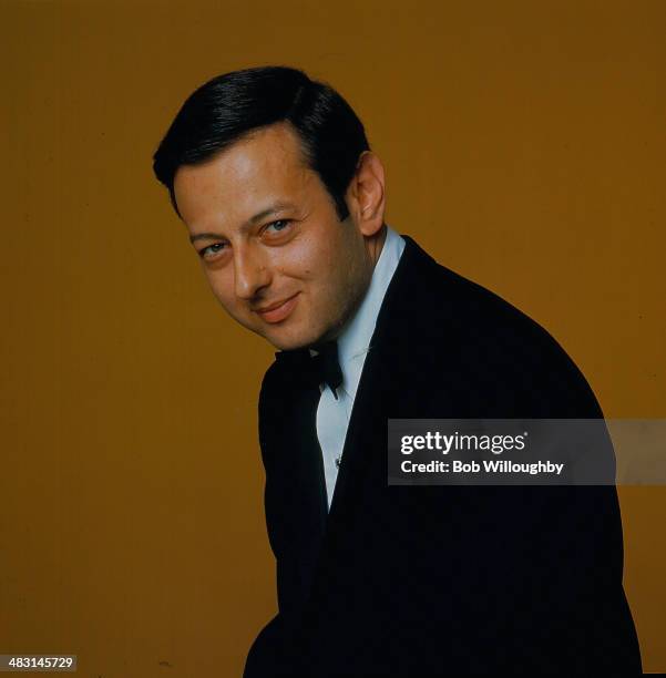 Classical musician Andre Previn in a posed portrait, circa 1960.