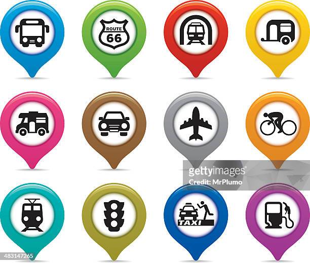 navimaco collection | transportation & traffic - bus stop 幅插畫檔、美工圖案、卡通及圖標