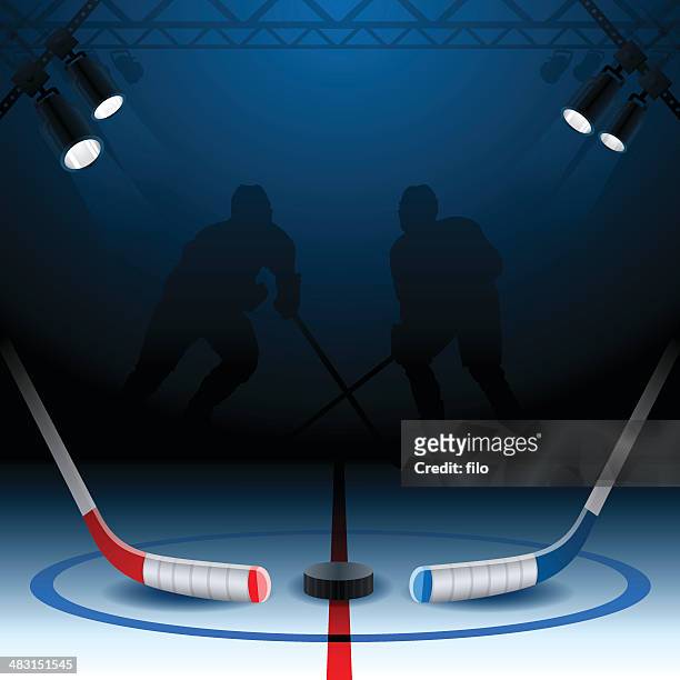 ilustraciones, imágenes clip art, dibujos animados e iconos de stock de de hockey  - pista de hockey de hielo