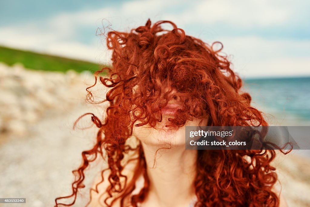 Playing on beach