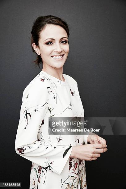 Actress Italia Ricci from ABCFamily's' 'Chasing Life' poses in the Getty Images Portrait Studio powered by Samsung Galaxy at the 2015 Summer TCA's at...