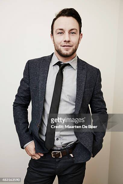 Actor Jonathan Sadowski from ABC Family's 'Young & Hungry' poses in the Getty Images Portrait Studio powered by Samsung Galaxy at the 2015 Summer...